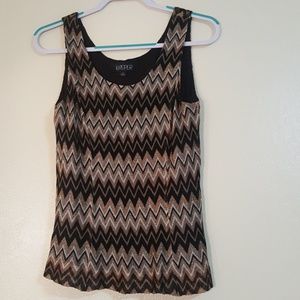 Chevron Gold & sparkle top